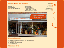 Tablet Screenshot of geigenbau-rathmann.de